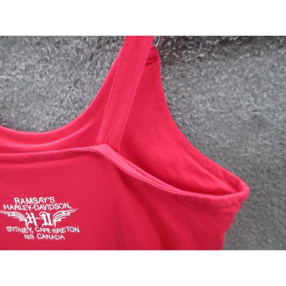 HARLEY-DAVIDSON Womens Large Cotton Tank Top RAMPSAY'S SYDNEY NOVA SCOTIA CANADA - Picture 15 of 15
